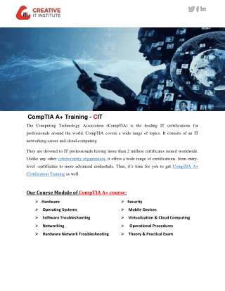 CompTIA A  Training - CIT