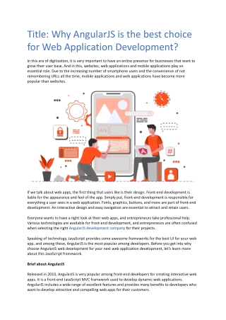 Why AngularJS is the best choice for Web Application Development.docx