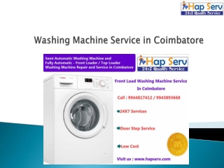 Washing Machine Service in Coimbatore