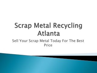 Scrap Metal Recycling Atlanta