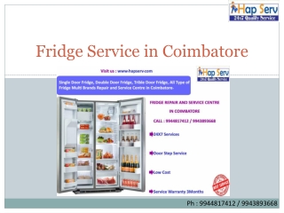 Fridge Service in Coimbatore