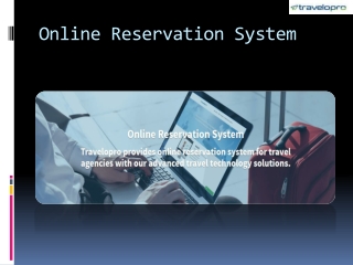 Online Reservation System