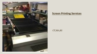 Screen Printing Providence RI - Innovative Printing Solutions