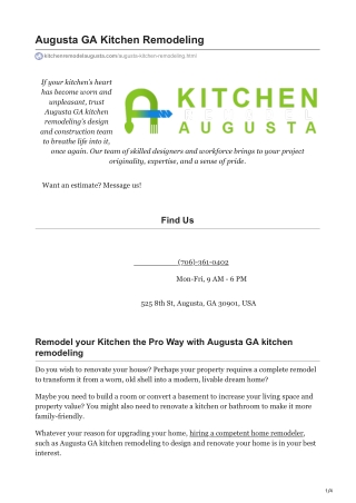 Kitchen Remodel Augusta GA