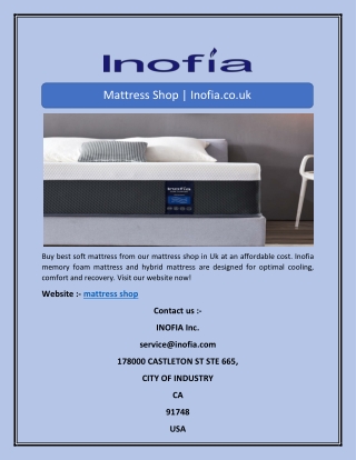 Mattress Shop | Inofia.co.uk