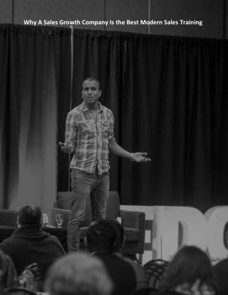 Why A Sales Growth Company Is the Best Modern Sales Training