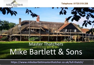 Thatching Repair Services Hampshire