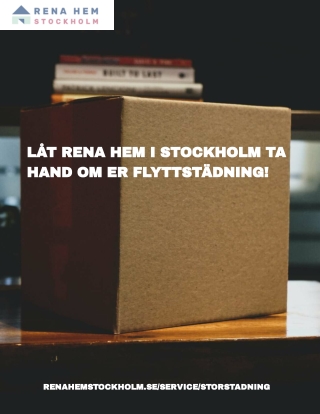Flyttstädning Stockholm