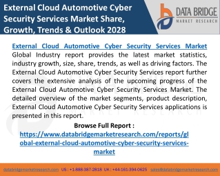 External Cloud Automotive Cyber Security Services Market Growth