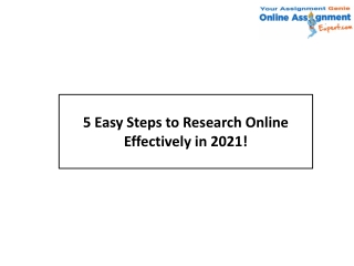 5 Easy Steps to Research Online Effectively in 2021!