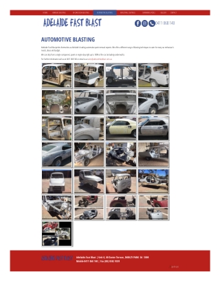 Automotive Blasting Adelaide