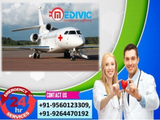 Book Affordable Hi-tech Charter Air Ambulance Service in Rajkot by Medivic