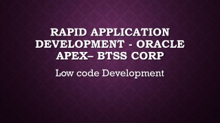 Rapid Application Development