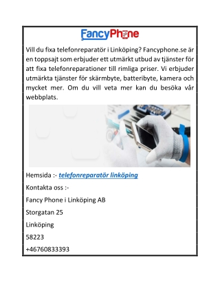 telefonreparatör linköping  Fancyphone.se