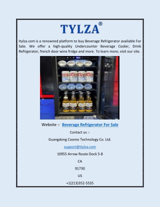 Beverage Refrigerator for Sale | Itylza.com