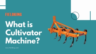 What is Cultivator Machine?