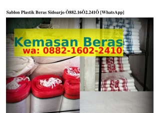 Sablon Plastik Beras Sidoarjo Ô88ᒿ–16Ôᒿ–ᒿԿ1Ô{WA}