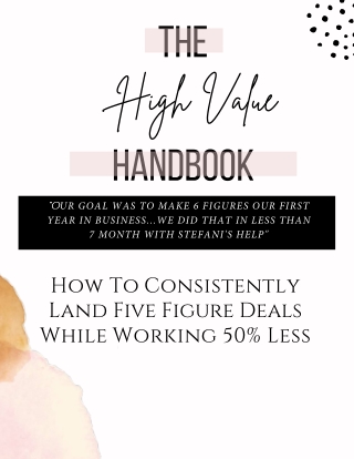 The High Value Client Handbook - High Value Agency