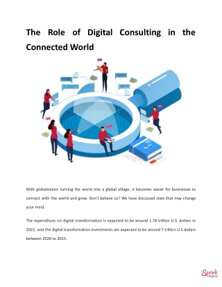 The Role of Digital Consulting in the Connected World