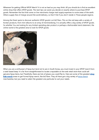 Why You Should Spend More Time Thinking About stray kids merchandise