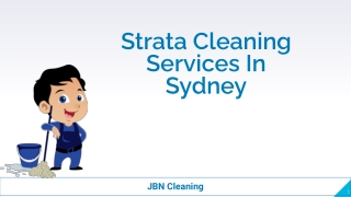 Strata Cleaning Services In Sydney-JBN Cleaning