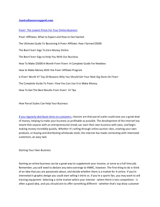 How to Make Money With the Fiverr Affiliate Program