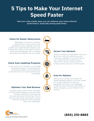 5 Tips to Make Your Internet Speed Faster