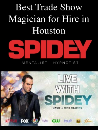 Best Trade Show Magician for Hire in Houston