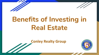 Benefits of Investing in Real Estate