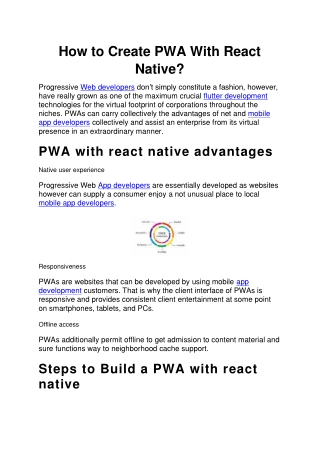 How to Create PWA With React Native