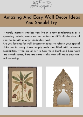 Amazing And Easy Wall Decor Ideas You Should Try