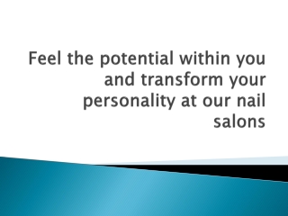 Feel the potential within you and transform your
