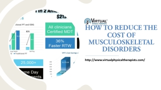 HOW TO REDUCE THE COST OF MUSCULOSKELETAL DISORDERS