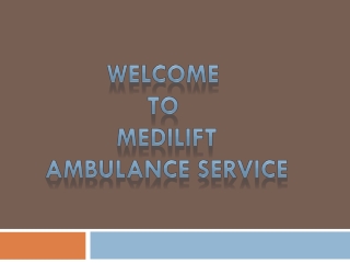 Pediatric Ambulance Service in Kolkata and Bokaro- Medilift