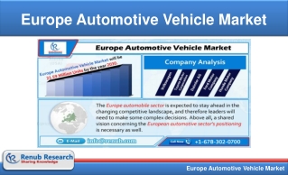 Europe Automotive Vehicle Market is expected to reach 21.59 Million Units