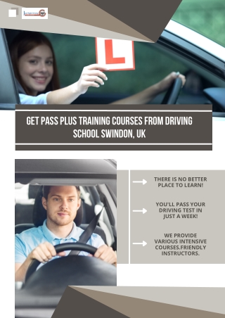 Get Pass Plus Training Courses from Driving School Swindon, UK