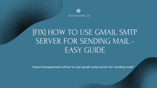(Fix) How To Use Gmail SMTP Server For Sending Mail - Easy Guide