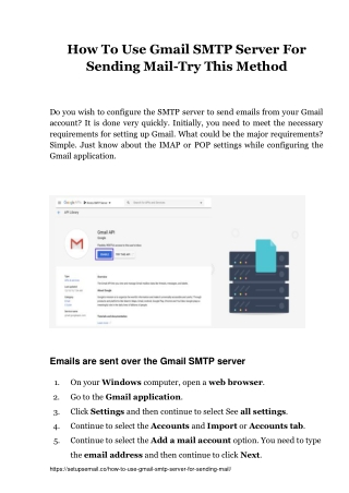 (Fix) How To Use Gmail SMTP Server For Sending Mail - Easy Guide