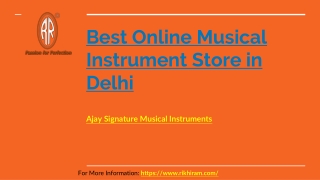 Best Online Musical Instrument Store in Delhi