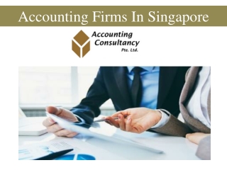Accounting Firms In Singapore