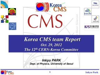 Korea CMS team Report Oct . 29, 2012 The 12 th CERN-Korea Committee