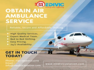 Get the Most Excellent Charter Air Ambulance in Patiala with ICU Setup