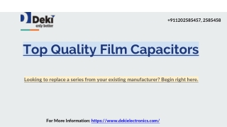 Top Quality Film Capacitors