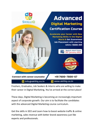 Digital Marketing Training