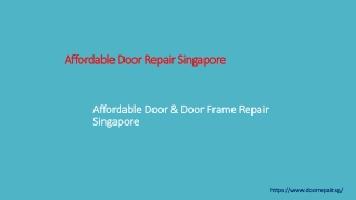 Affordable Door Repair Singapore | Door &amp; Door Frame Repair Specialist
