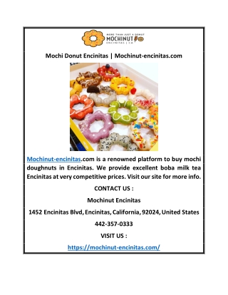 Mochi Donut Encinitas | Mochinut-encinitas.com