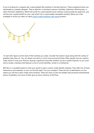 The 12 Worst Types name necklace Accounts You Follow on Twitter