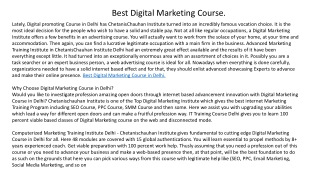 Best Digital Marketing Course.