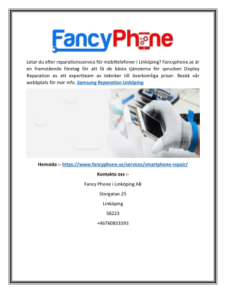 Samsung reparation Linköping  Fancyphone.se