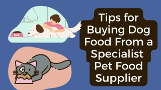 Tips for Buying Dog Food From a Specialist Pet Food Supplier